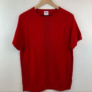Mens Red Zara T-Shirt